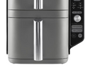 9.5L Twin-Drawer Air Fryer, Two Meals on One Timer, Cook 4 Foods at Once, 6 Functions, Feeds up to 8, Little to No Oil
